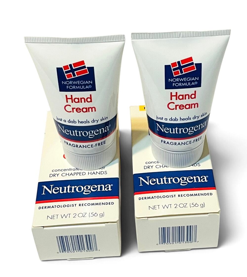 Vintage Neutrogena Norwegian Formula Hand Cream-Lot of 2 – Pre‑J&J Packaging